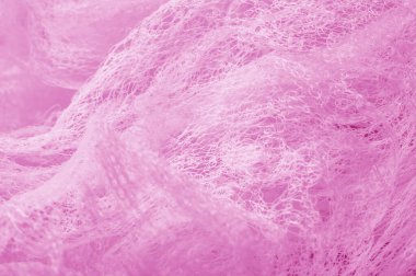 Pembe renk bir örgü kumaş. bu mikro-ince bir kafes, hangi