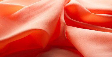 Resim Doku, arka plan Turuncu ipek kumaş. Bir mucizesi var.