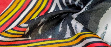 Doku deseni, ipek kumaş, Afrika temaları, kumaş üzerine baskı