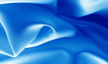 Resim. Doku, arka plan. Mavi safir ipek kumaş. Bu lu