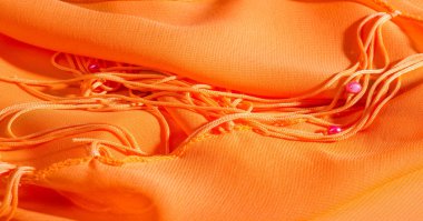 arka plan, desen, doku, Turuncu ipek kumaş parlak bir