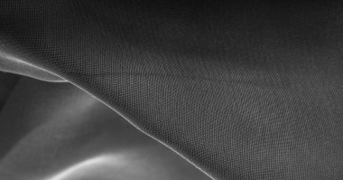 doku, arka plan, desen, gri siyah İpek Kumaş Bu çok l