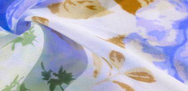 doku deseni pamuklu kumaş. Beyaz bir backgrou üzerinde çiçekler güller