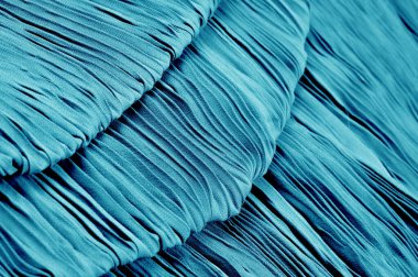 Doku, arka plan, desen, Kumaş pilili mavi. Parlak bir son