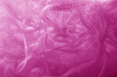 Pembe renk bir örgü kumaş. bu mikro-ince bir kafes, hangi