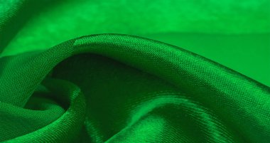 Doku, arka plan, metalik s ile yeşil ipek çizgili kumaş