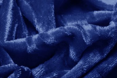 Mavi renk Kadife doku arka plan desen velor bez s