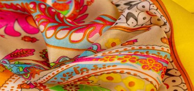 Doku, arka plan, paisley ipek kumaş, Hint temalar süslü t