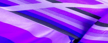 İpek kumaş, çizgili kumaş mavi masmavi inci beyaz çizgiler, exqui