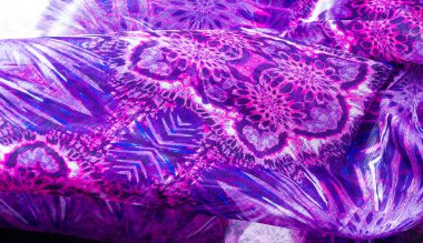 Doku, arka plan, desen. Soyut renkli çiçek deseni 1