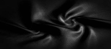 doku, arka plan, desen. Siyah ipek kumaş. Bu siyah ve