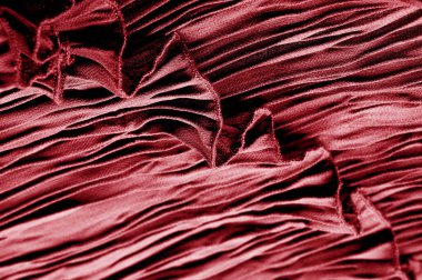 Doku, arka plan, desen, Kumaş ipek pilili kırmızı. Bu öğe 