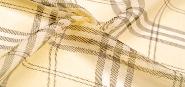 ipek kumaş şampanya (soluk fawn) Tartan damalı duvar kağıdı pat