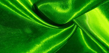Doku, arka plan, desen, yeşil renk ipek kumaş. Bu bir
