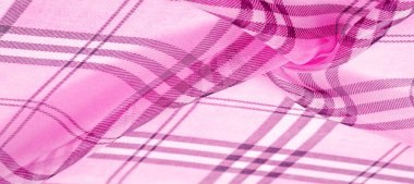 ipek, kumaş pembe (karanfil), bir kafes tart damalı duvar kağıdı