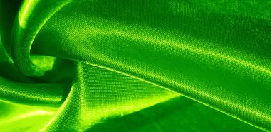 Doku, arka plan, desen, yeşil renk ipek kumaş. Bu bir