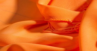 arka plan, desen, doku, Turuncu ipek kumaş parlak bir