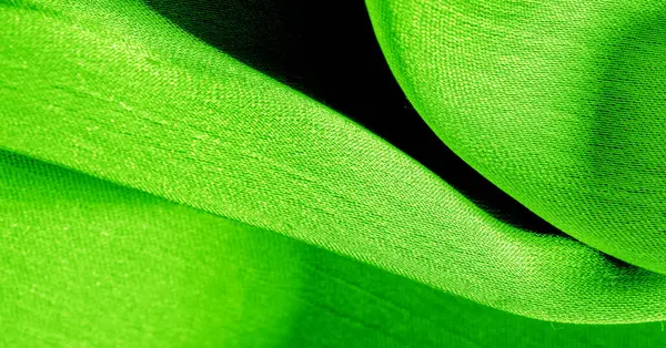 Background, pattern, texture, wallpaper, green silk fabric. It h — Stock Photo, Image