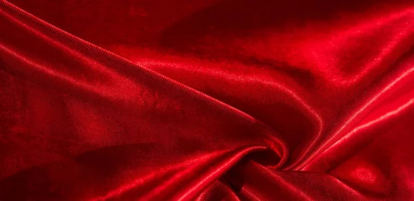 Texture, sfondo, motivo, tessuto di seta di colore rosso. Questo ado — Foto Stock