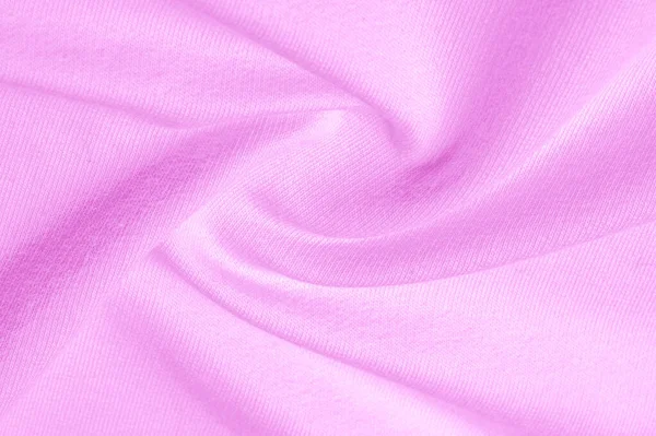 Textura patrón de fondo La tela es de punto rosa. Mirando f — Foto de Stock