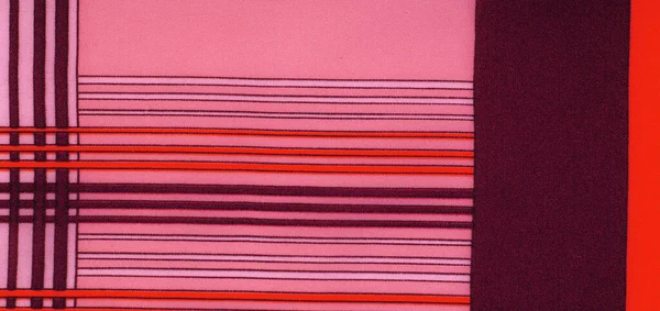 Textura, fundo, padrão, tecido de seda marrom, linhas geométricas — Fotografia de Stock
