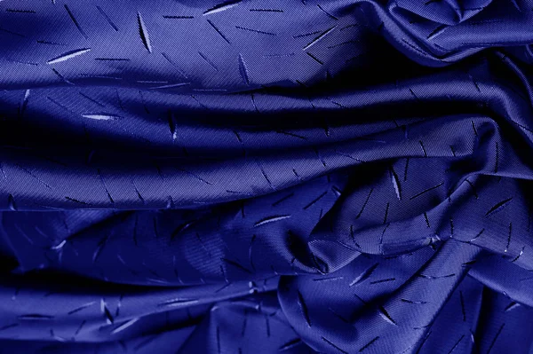 Textured, background, drawing, blue silk fabric. The medium-dens — Stock Photo, Image