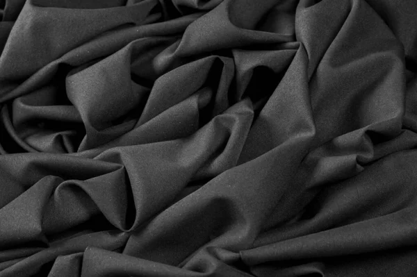 Fond texturé Plans, Tissu noir. Ce tissu léger de li — Photo