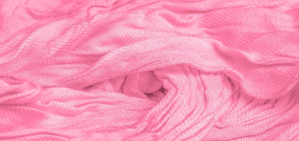 Textúra, háttér, minta, képeslap, selyem szövet, rózsaszín szín, — Stock Fotó