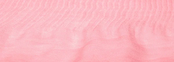 Textúra, háttér, minta, rózsaszín selyem hullámkarton zúzott Fabri — Stock Fotó