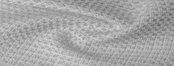 Achtergrond textuur, patroon. Witte stof met metallic pailletten, — Stockfoto