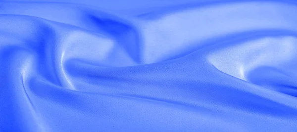 Háttér textúra, minta. kék selyem anyagból. Ez a pehelysúlyú — Stock Fotó