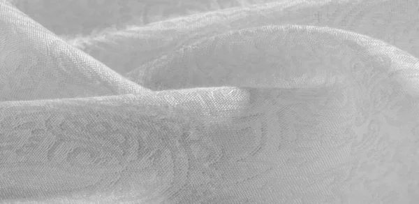 Текстура фона узор ткани цветочный орнамент белый. This co — стоковое фото