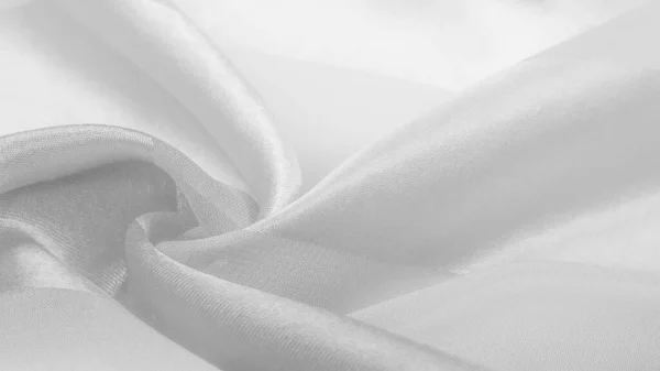 Textura, fondo, tela a rayas de seda blanca con una s metálica —  Fotos de Stock