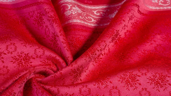 Текстура фона. Красная ткань эта ткань плотная са — стоковое фото
