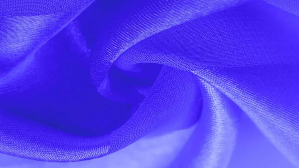 Textura, fondo, tela a rayas de seda azul con una sh metálica —  Fotos de Stock