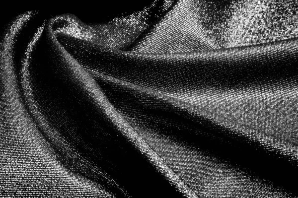 Texture, fond, motif. Tissu Gris noir enduit d'un met — Photo