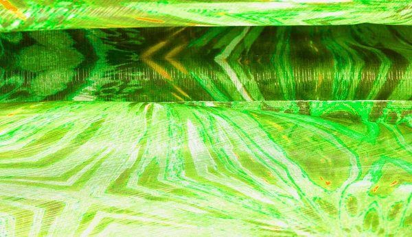 Textura pozadí, vzorek Silk z nazelenalé smaragdové stínu. — Stock fotografie