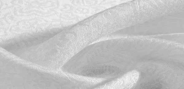 Textura fundo padrão tecido floral ornamento branco. Este co — Fotografia de Stock