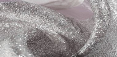 Doku arka planı, desen. beyaz brokar kumaş. Organze broca