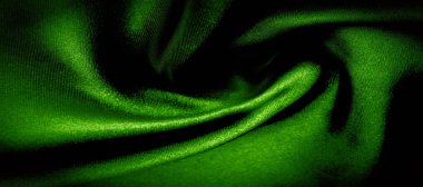 doku, arka plan, desen. yeşil ipek kumaş panoramik fotoğraf.