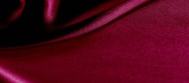 doku, kırmızı ipek kumaş panoramik fotoğraf. İpek Dük ruh saton -