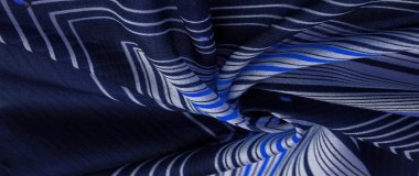 Doku, desen, koleksiyon, ipek kumaş, mavi arka plan ile 