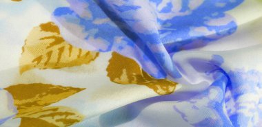 doku deseni pamuklu kumaş. Beyaz bir backgrou üzerinde çiçekler güller