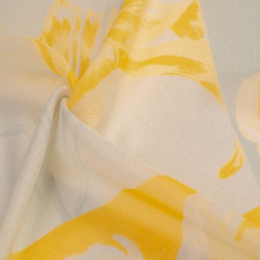 Doku, arka plan, desen, ipek kumaş, bir g sarı çiçekler