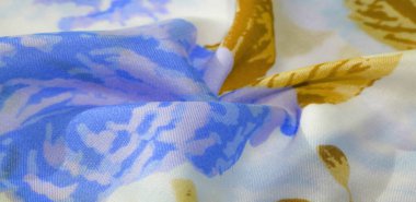 doku deseni pamuklu kumaş. Beyaz bir backgrou üzerinde çiçekler güller