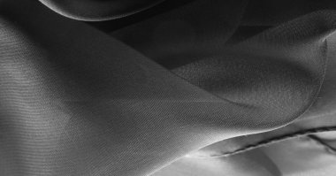 doku, arka plan, desen, gri siyah İpek Kumaş Bu çok l