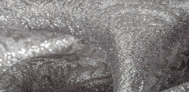 Doku arka planı, desen. beyaz brokar kumaş. Organze broca