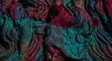 Doku Arka Plan, Kadın Eşarp Dokulu Gevrek Bez. Bir atkı