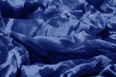 Mavi renk Kadife doku arka plan desen velor bez s