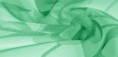 Doku arka plan, desen, duvar kağıdı. beyaz ipek kumaş, yeşil